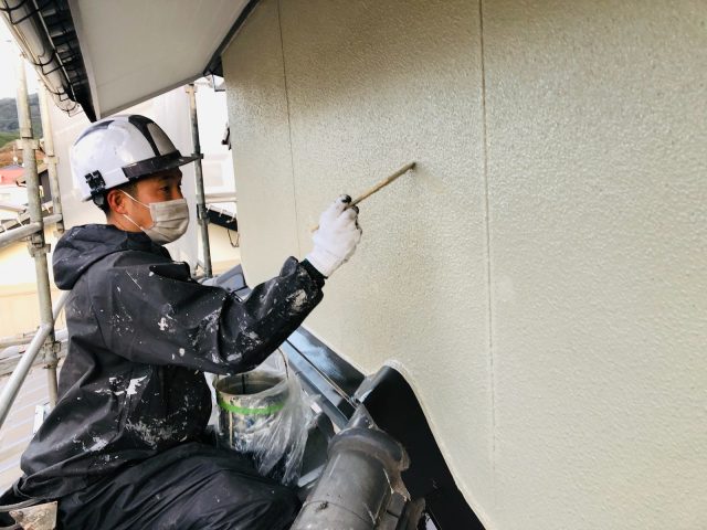【工事】12月18日(土)京都郡苅田町葛川にて外壁塗装・リフォーム工事をさせて頂いております。(13日目)