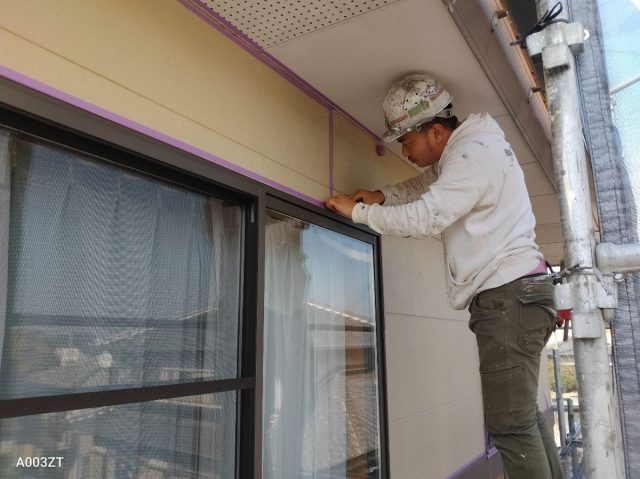 11月20日(土)北九州市八幡西区藤原にて外壁塗装・付帯塗装工事をさせて頂いてます！(3日目)