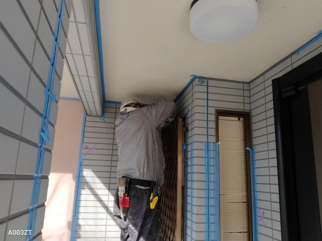 【工事】2月14日(月)北九州市門司区にて屋根塗装・外壁塗装・付帯塗装工事をさせて頂いております！(3日目)