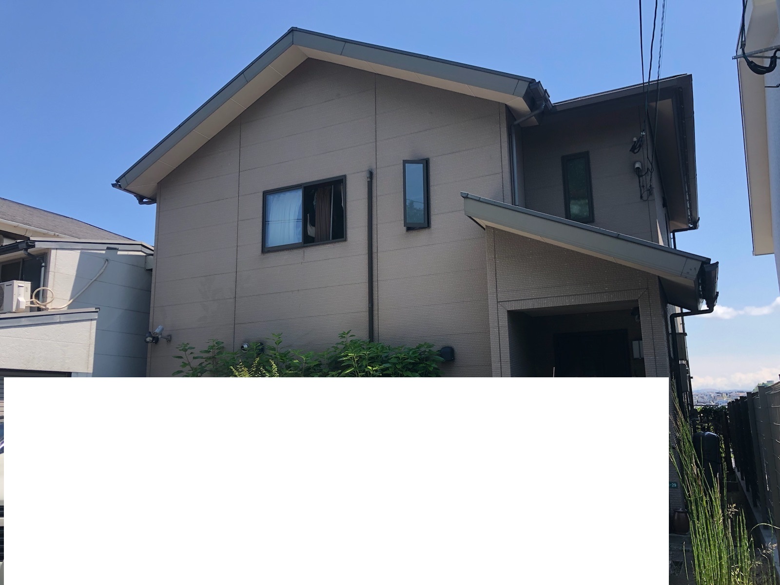 【ご挨拶】北九州市小倉北区：M様　外壁塗装・屋根塗装　及び　その他塗装工事