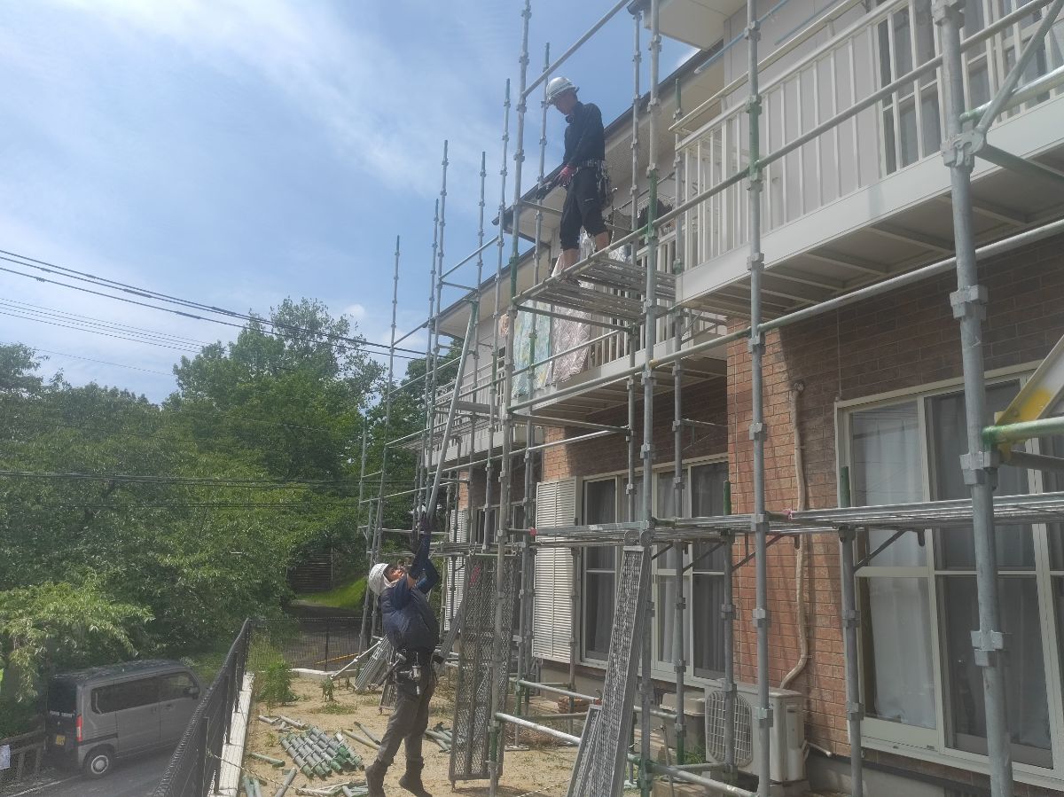 【工事1日目】北九州市小倉北区　屋根・外壁塗装工事