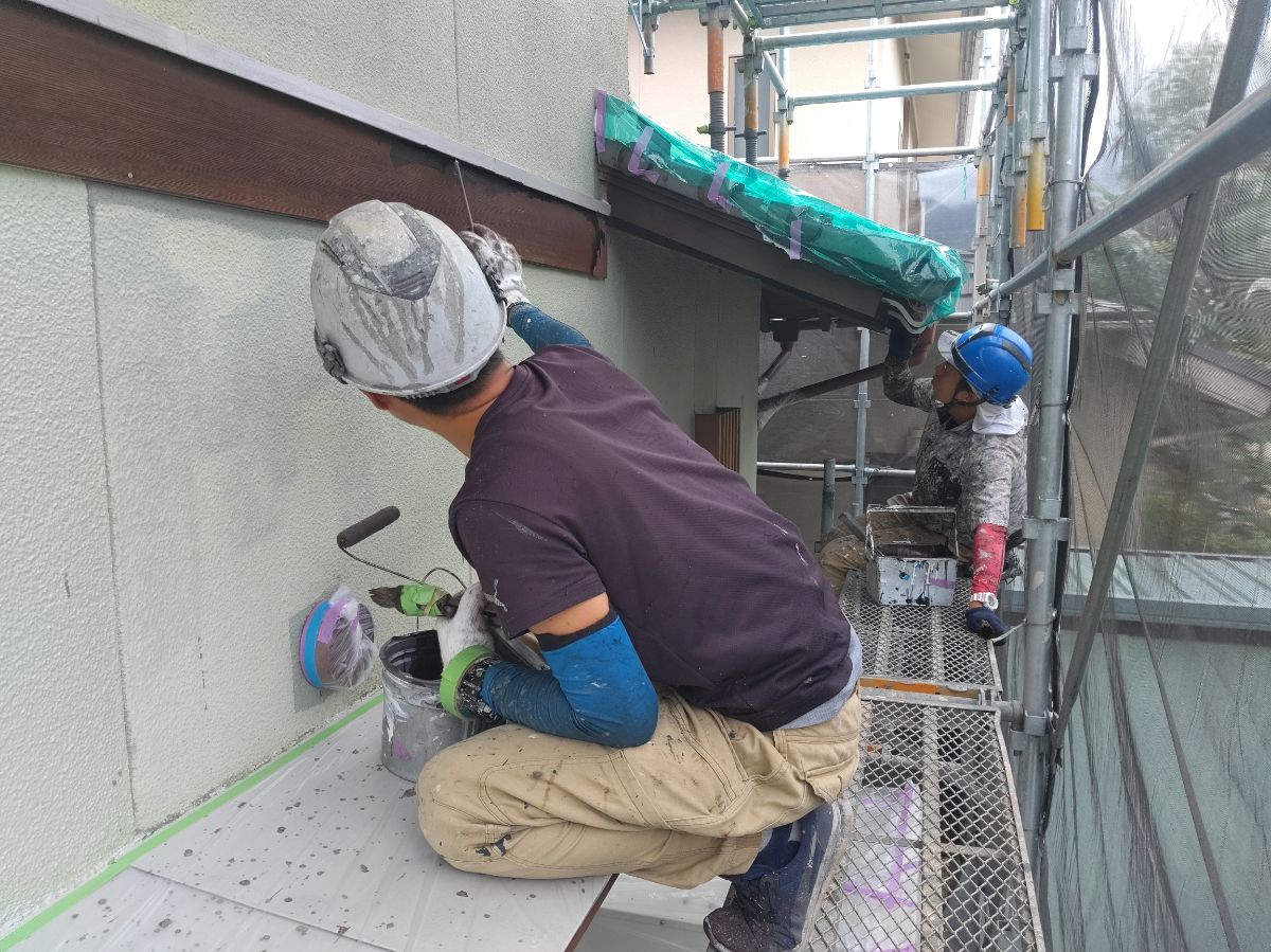 【工事6日目】小倉南区下貫H様：屋根塗装・外壁塗装工事