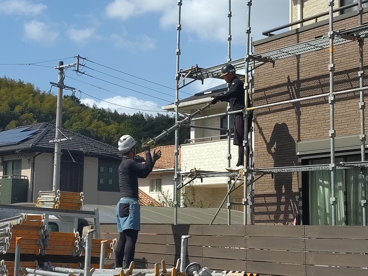 【工事1日目】小倉南区長行西T様：屋根塗装・外壁塗装工事・付帯塗装工事