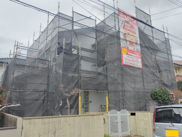 【雨天中止】北九州市小倉南区朽網西　O様　外壁塗装・屋根塗装・その他塗装工事及び改修工事