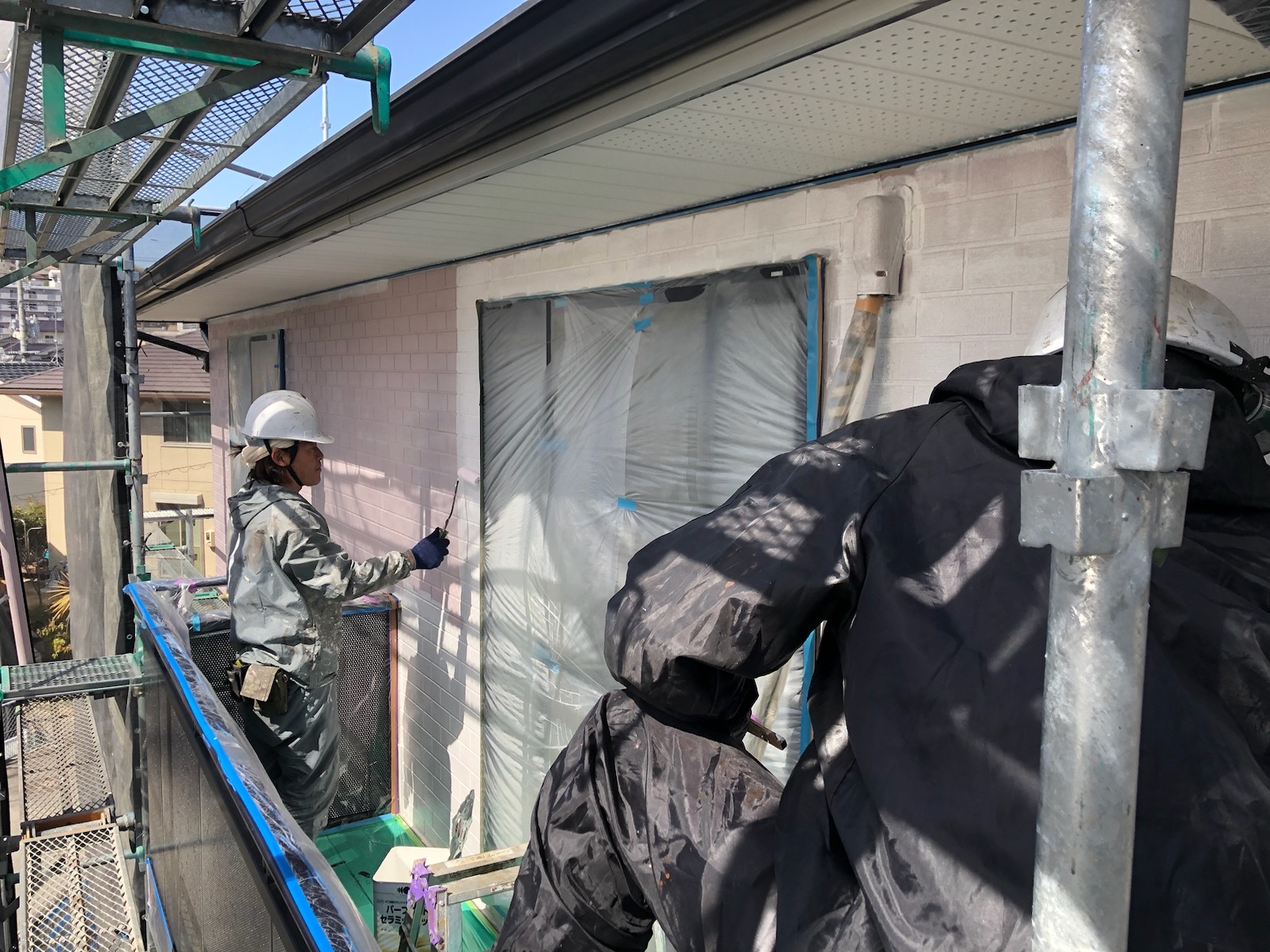 【工事13日目】下関市：匿名様　外壁塗装・屋根塗装、その他塗装