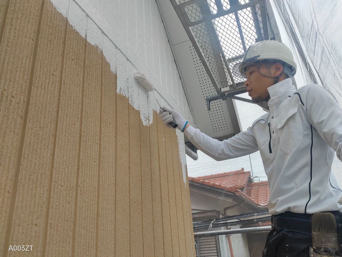 【工事5日目】北九州市小倉北区篠崎：K様　外壁塗装・屋根塗装　及び　その他塗装工事