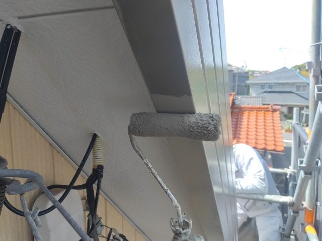 【工事12日目】北九州市小倉北区篠崎：K様　外壁塗装・屋根塗装及びその他塗装工事