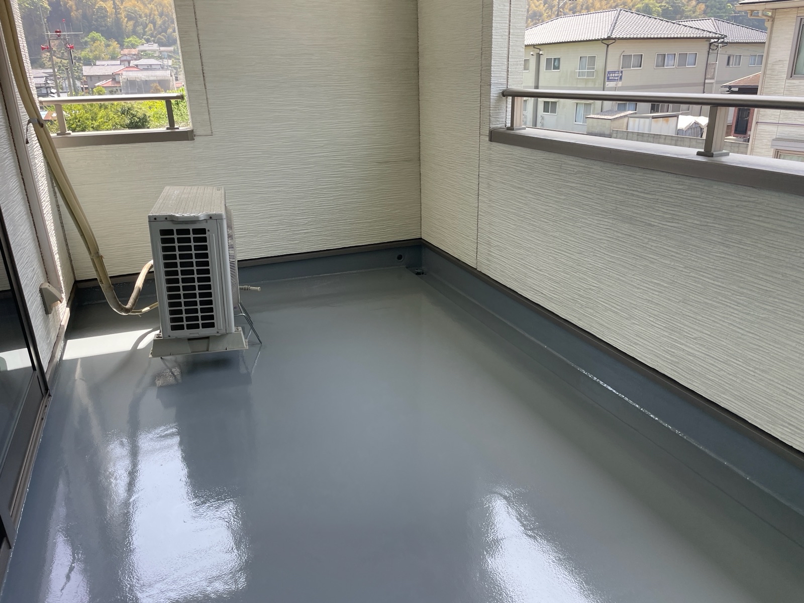 【工事3日目】小倉南区：O様　ベランダ床防水