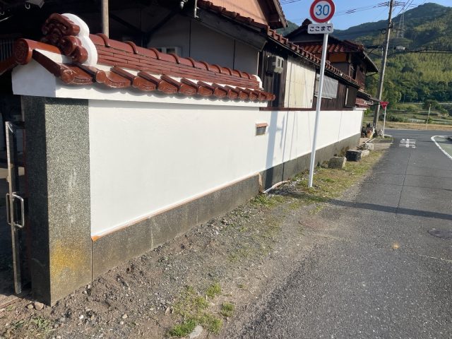 【雨天中止】小倉南区：T様　塀塗装及び漆喰工事