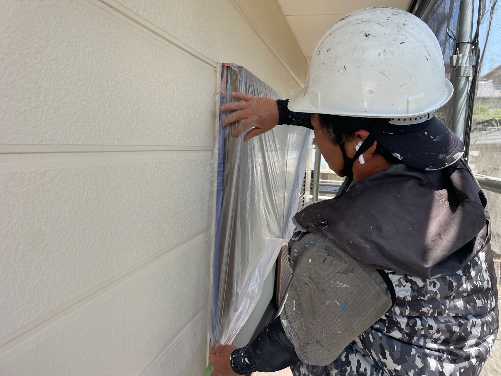 【工事7日目】遠賀郡：A様　外壁塗装・屋根塗装、その他塗装工事