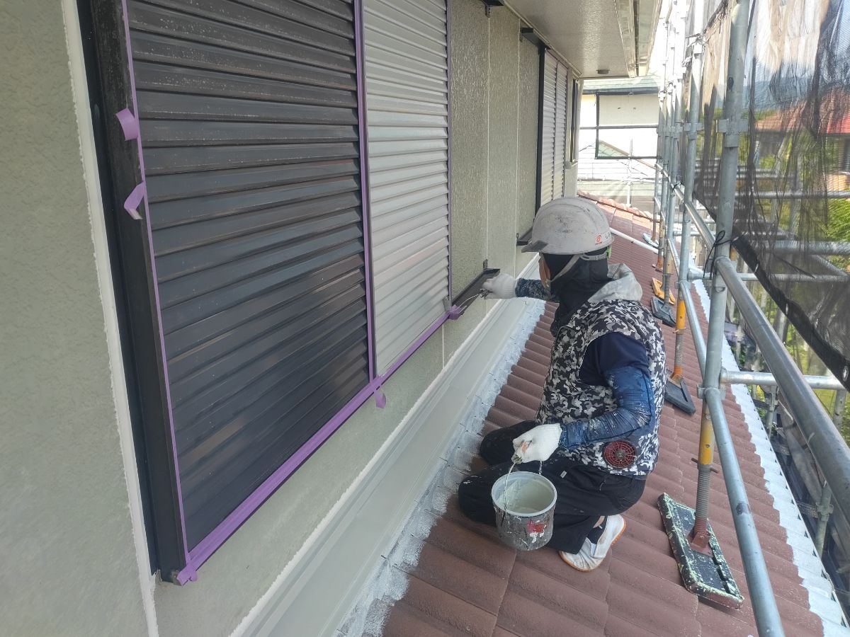 【工事5日目】北九州市小倉南区：K様　外壁塗装・屋根塗装　及び　その他塗装工事