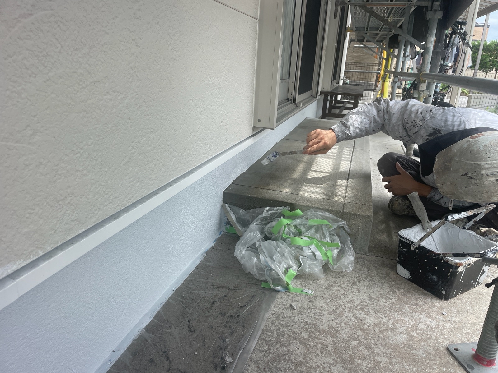 【工事10日目】飯塚市：S様　外壁塗装・屋根塗装、その他塗装工事