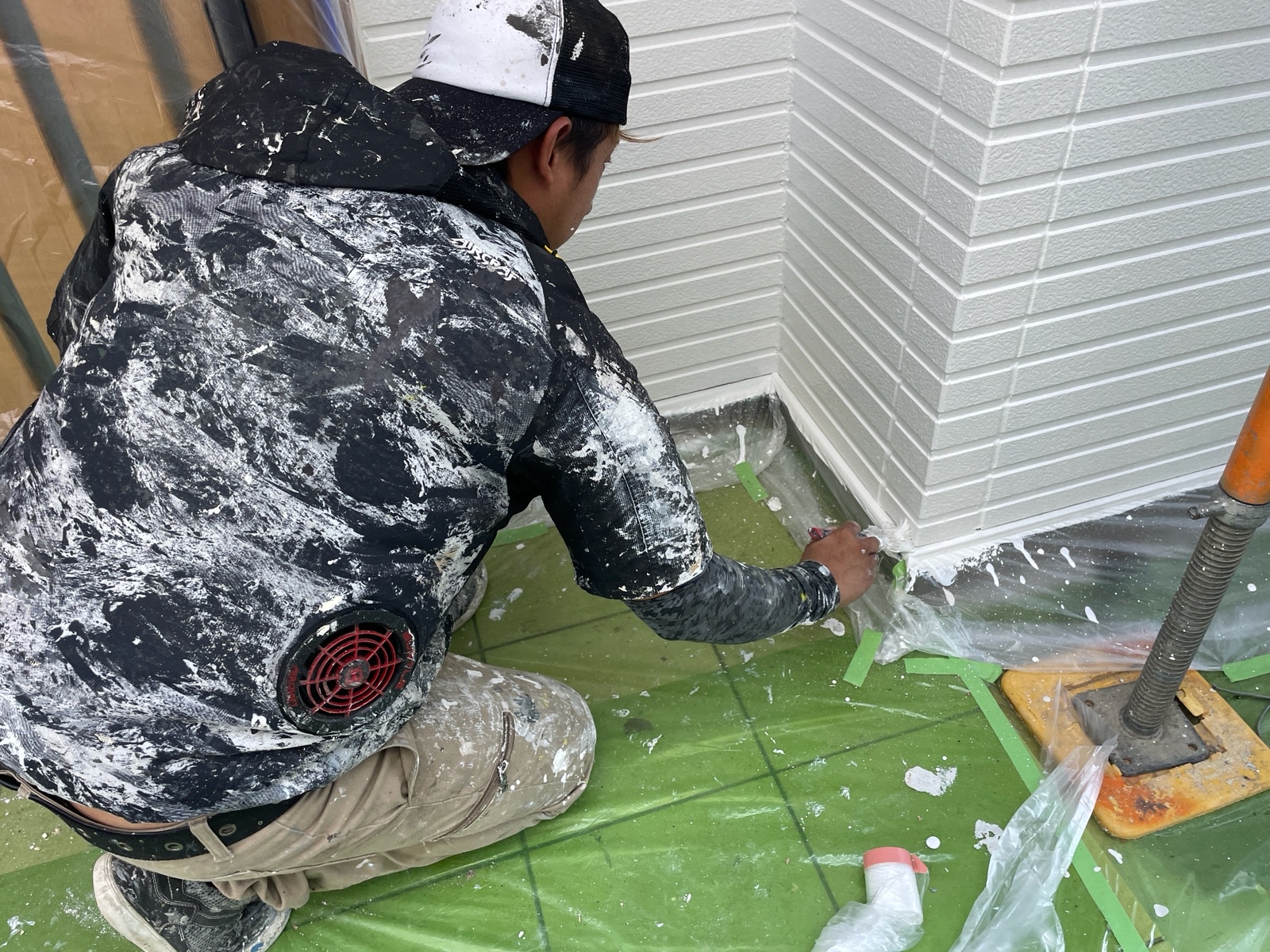 【工事9日目】田川郡：法人様　外壁塗装・屋根塗装、その他塗装工事