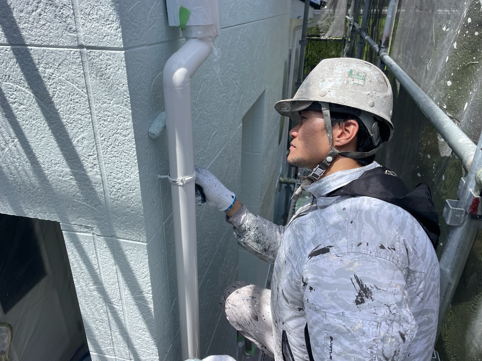 【工事14日目】飯塚市：S様　外壁塗装・屋根塗装、その他塗装工事
