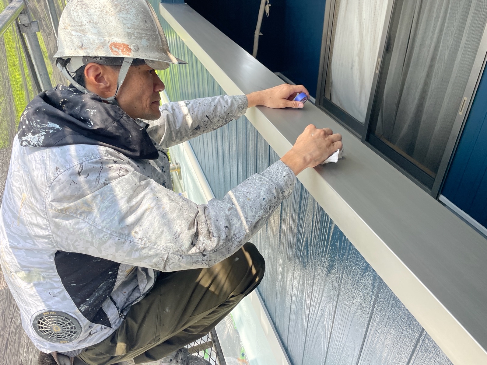 【工事17日目】飯塚市：S様　外壁塗装・屋根塗装、その他塗装工事