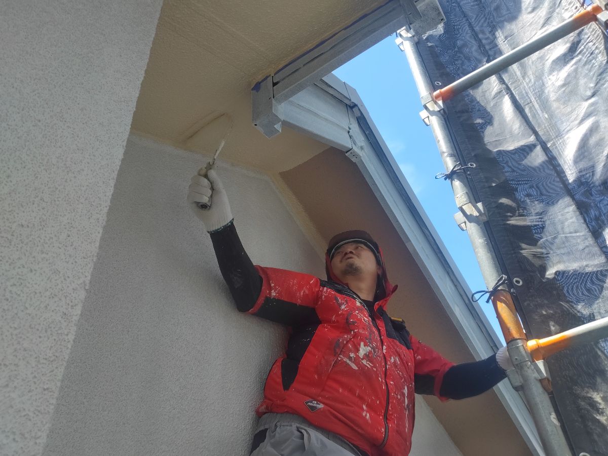 【工事6日目】八幡東区清田：T様　外壁塗装・屋根塗装　及び　その他塗装工事