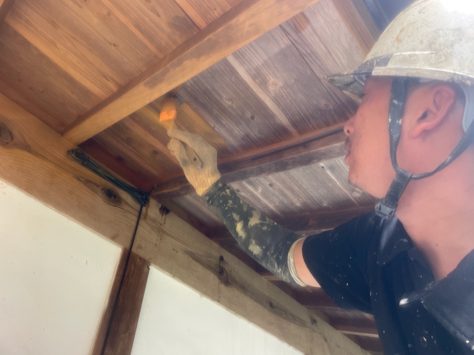 【工事5日目】みやこ町犀川：法人様　外壁塗装・その他塗装工事