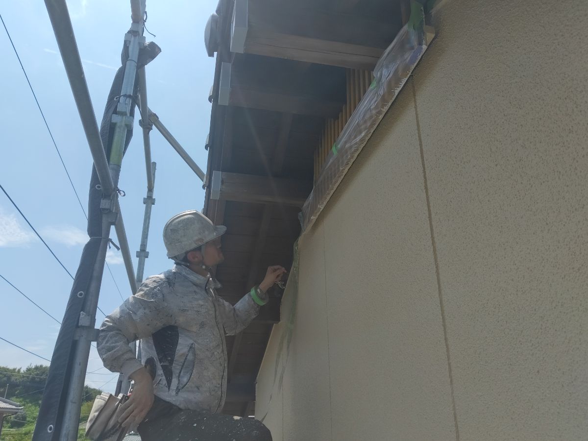 【工事9日目】京都郡苅田町：Y様　外壁塗装・その他塗装工事