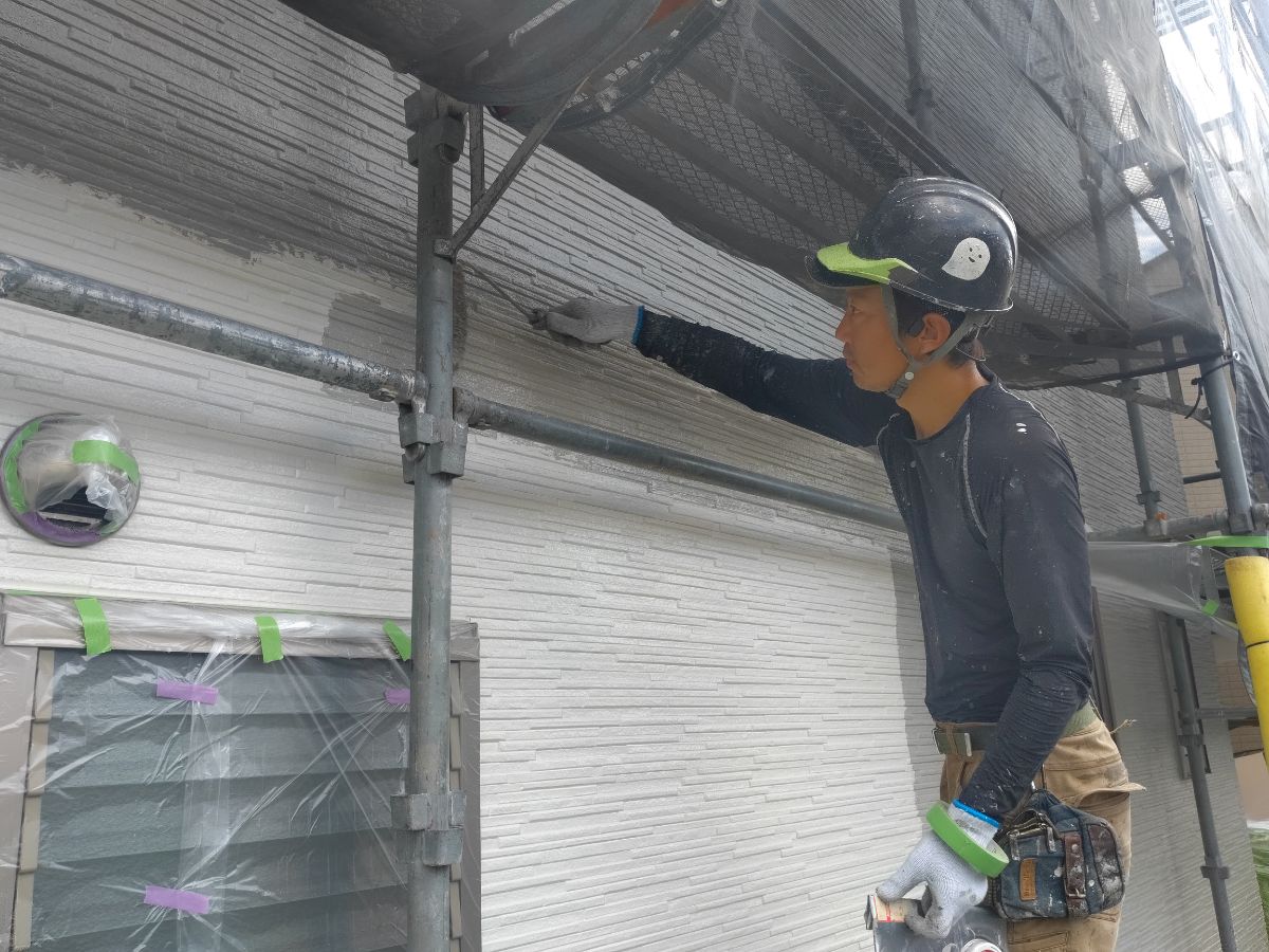 【工事7日目】北九州市小倉南区：匿名希望様　外壁塗装・屋根塗装　及び　その他塗装工事