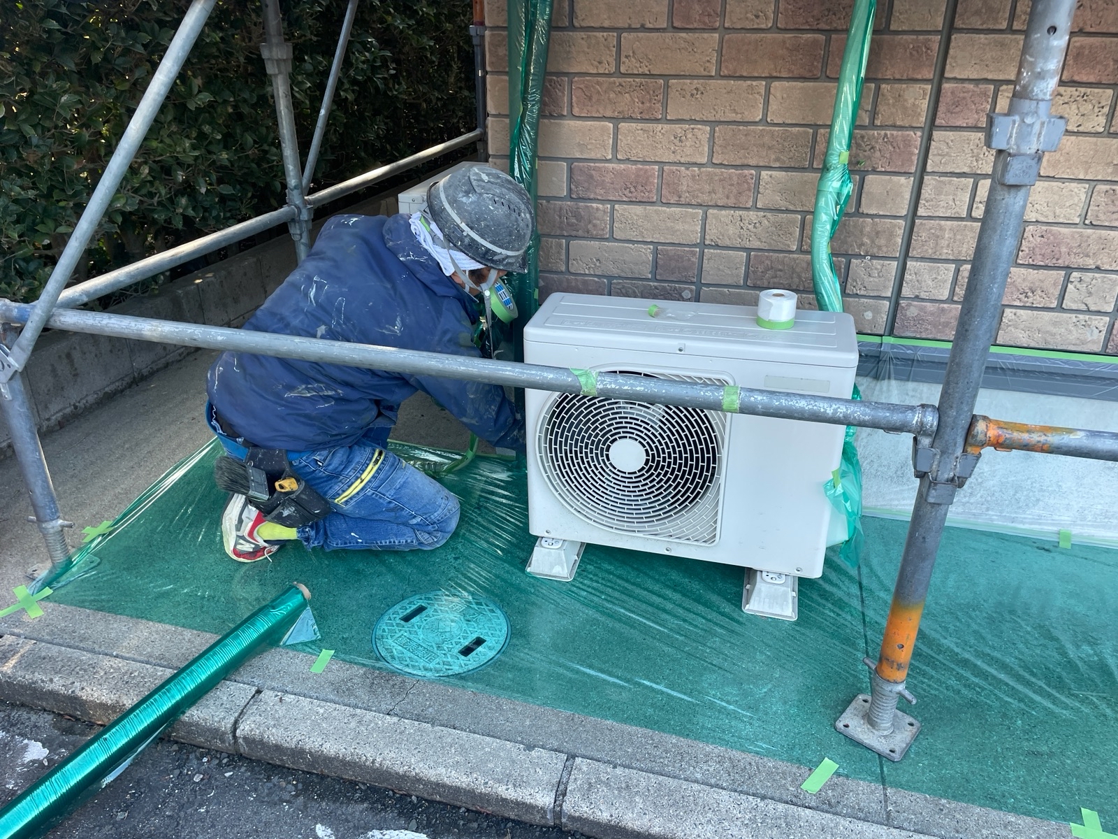 【工事6日目】北九州市八幡西区：法人様　外壁塗装・屋根塗装　及び　その他塗装工事