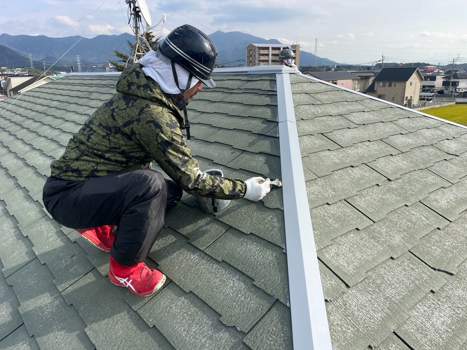 【工事8日目】北九州市八幡西区：法人様　外壁塗装・屋根塗装　及び　その他塗装工事