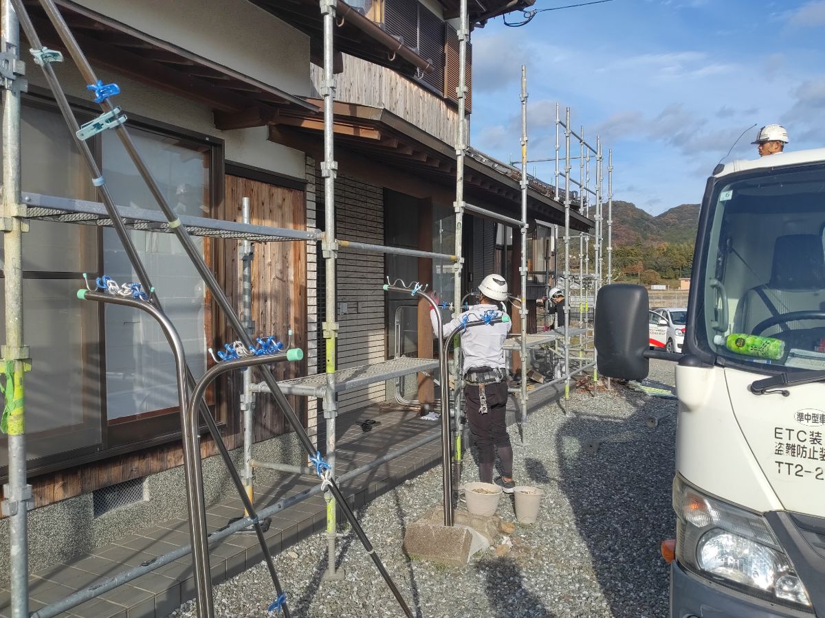 【工事1日目】北九州市小倉南区：匿名希望様　外壁塗装