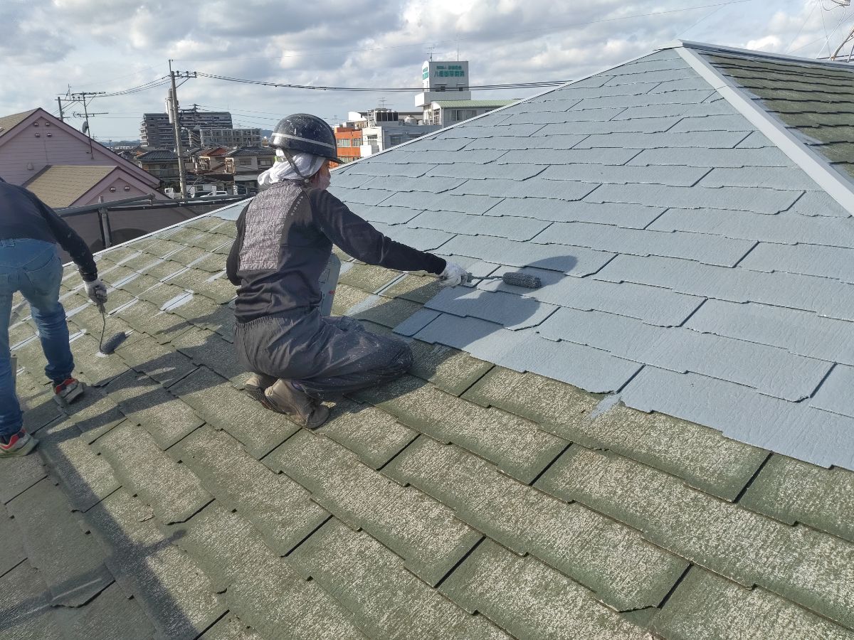 【工事11日目】北九州市八幡西区：法人様　外壁塗装・屋根塗装　及び　その他塗装工事