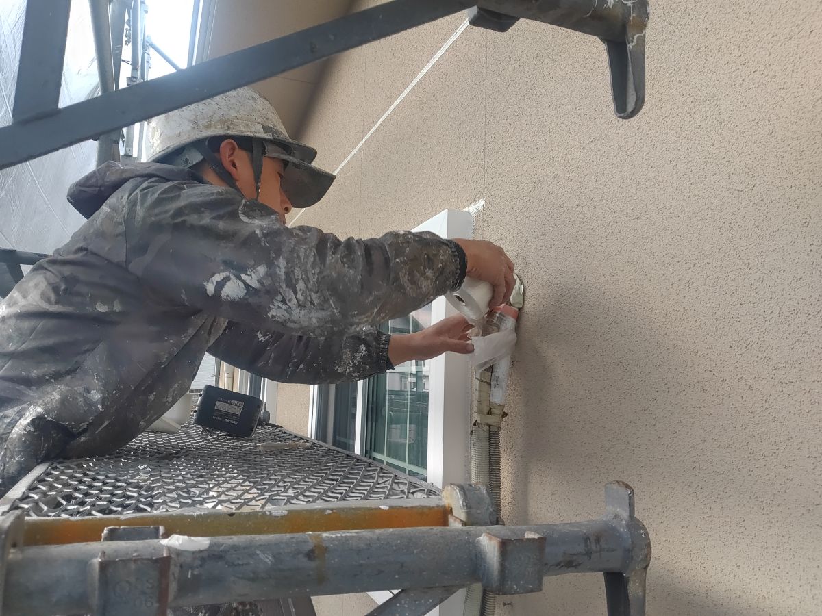 【工事6日目】北九州市小倉南区：匿名希望様　外壁塗装・屋根塗装　及び　その他塗装工事