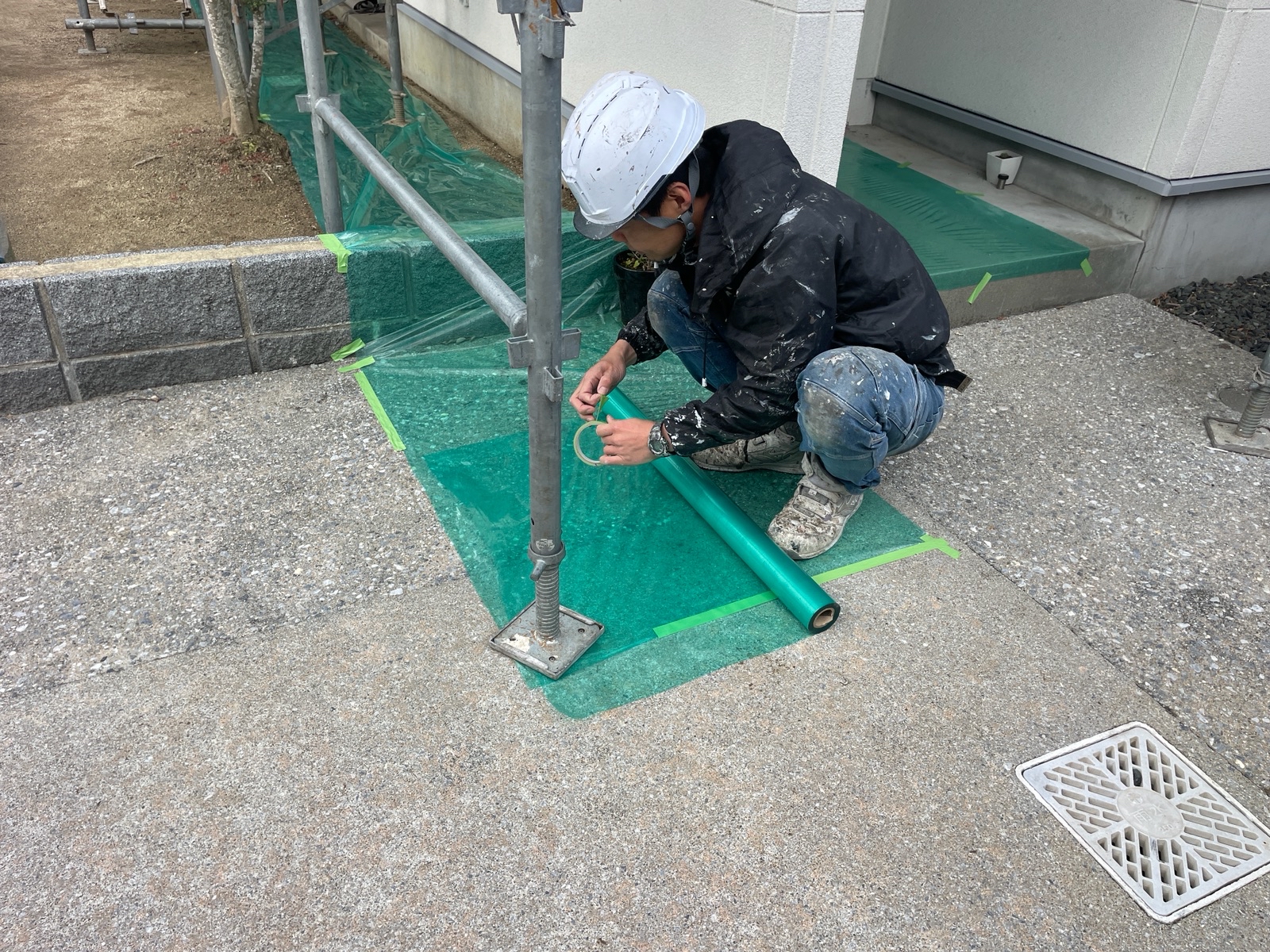 【工事5日目】行橋市：H様　外壁塗装　及び　その他塗装工事