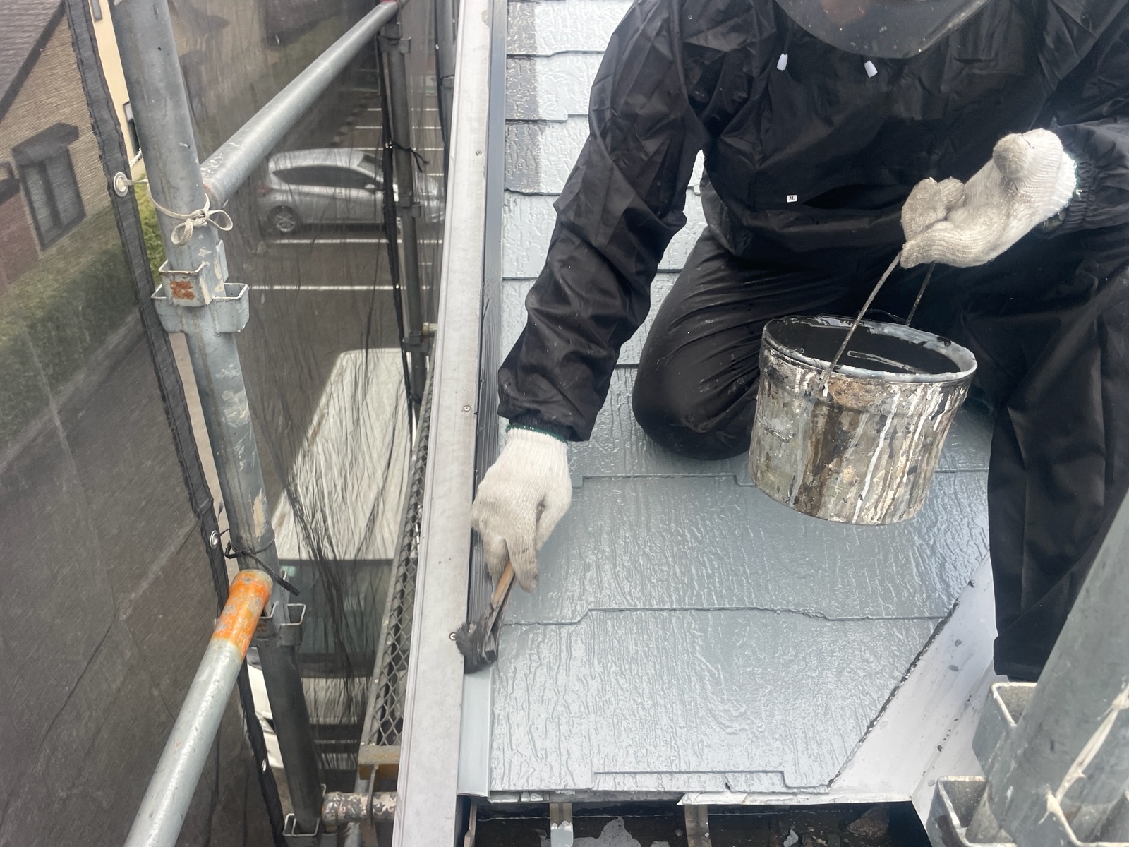 【工事16日目】北九州市八幡西区：法人様　外壁塗装・屋根塗装　及び　その他塗装工事