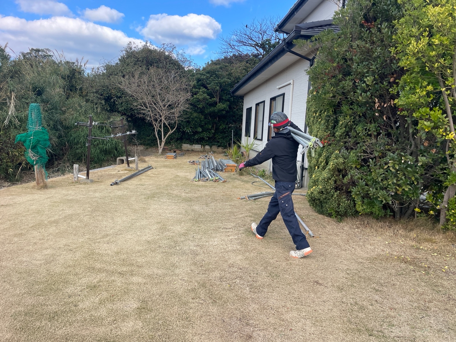 【工事1日目】若松区：H様　屋根塗装・外壁塗装　及び　その他塗装工事