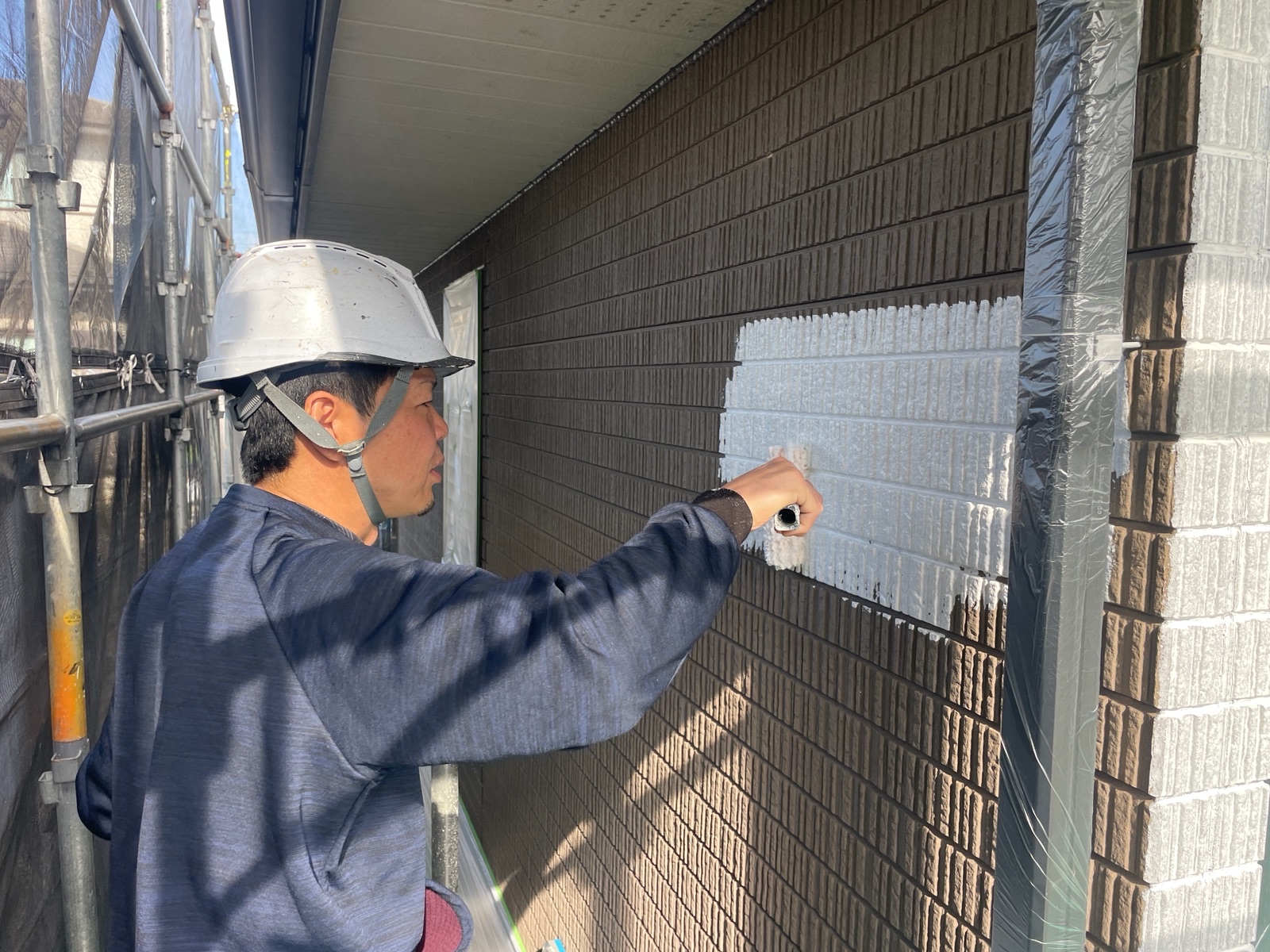 【工事7日目】飯塚市：H様　屋根塗装・外壁塗装　及び　その他塗装工事