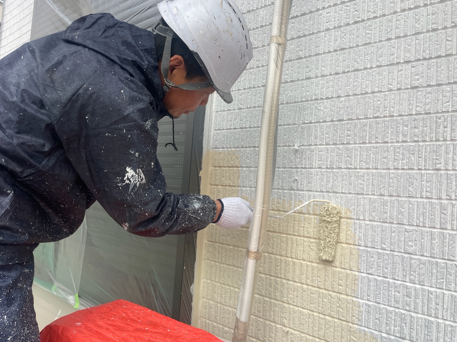 【工事9日目】飯塚市：H様　屋根塗装・外壁塗装　及び　その他塗装工事