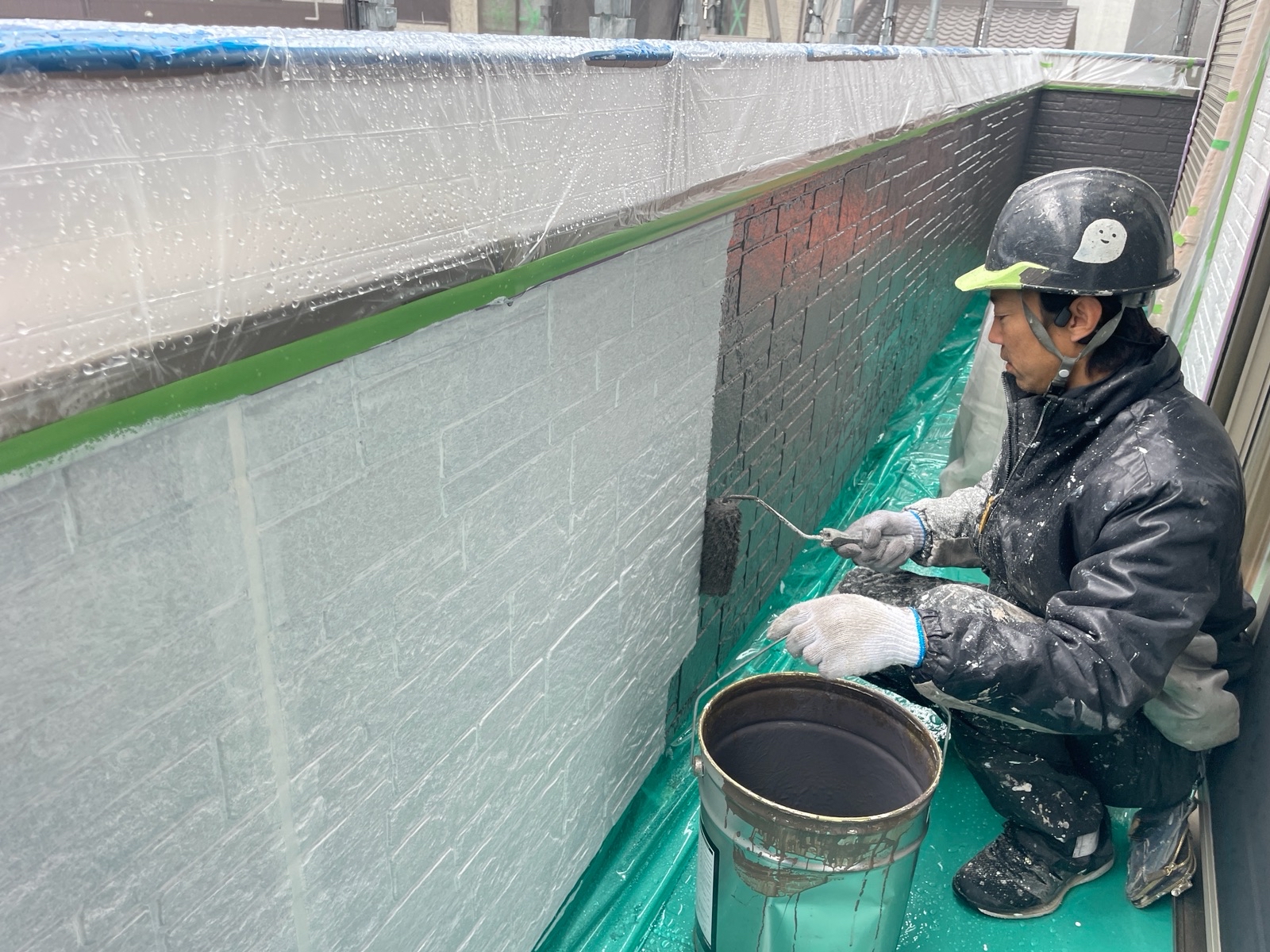 【工事10日目】北九州市小倉南区：匿名希望様　外壁塗装　及び　その他塗装工事