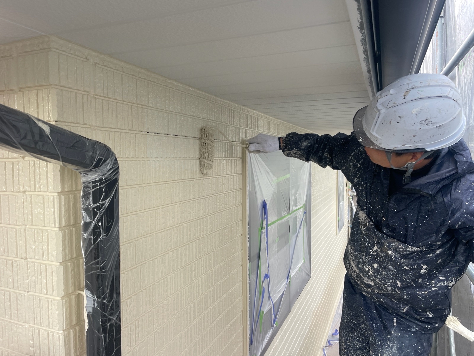 【工事10日目】飯塚市：H様　屋根塗装・外壁塗装　及び　その他塗装工事