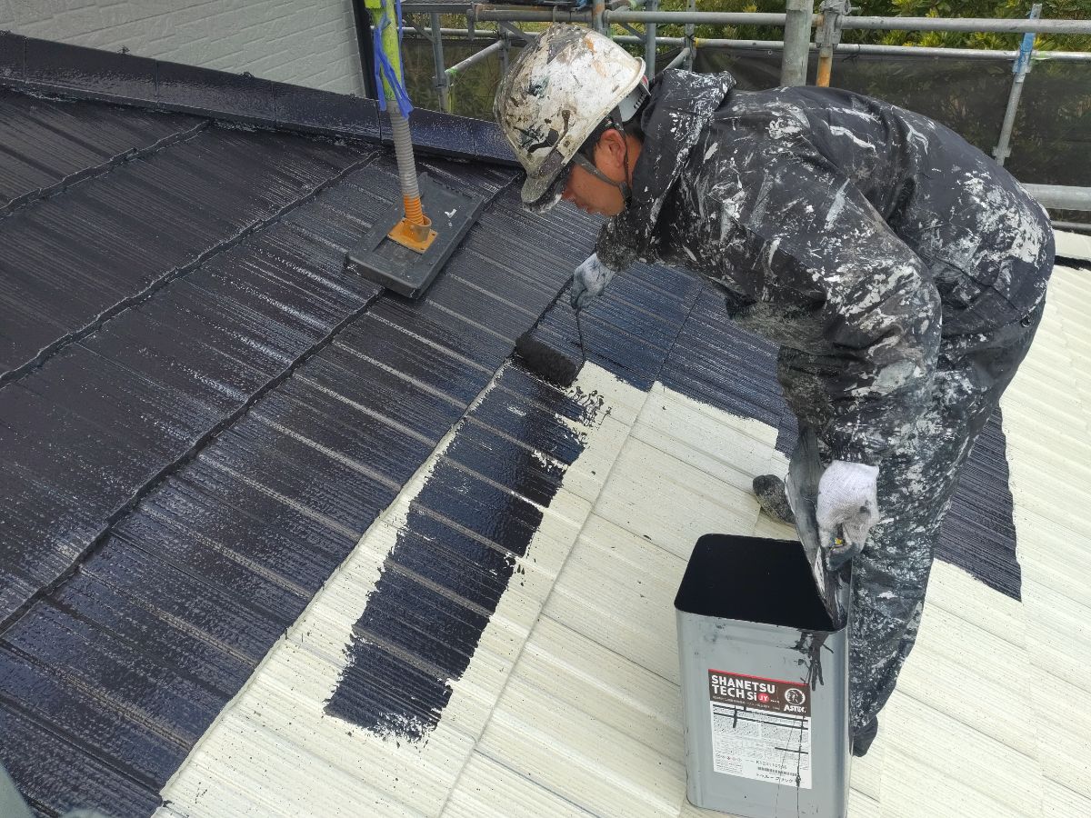 【工事14日目】若松区：H様　屋根塗装・外壁塗装　及び　その他塗装工事