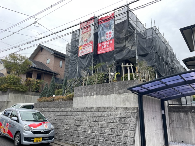 【雨天中止】八幡西区星ヶ丘：N様　外壁塗装・屋根塗装及びその他塗装工事