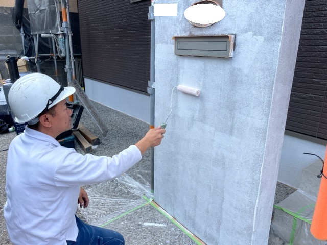 【工事10日目】小倉北区熊谷F様　外壁塗装及びその他塗装工事