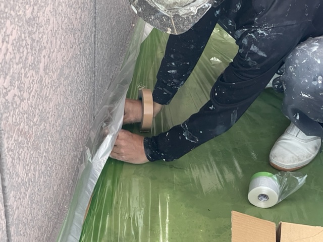 【工事4日目】下関市秋根上町法人様　外壁塗装及びその他塗装工事