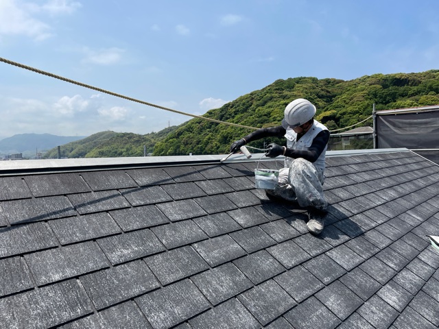 5/14(金)北九州市小倉北区、小倉南区にて屋根・外壁塗装工事をさせて頂いてます！